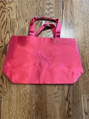 Victoria's Secret pink embossed VS Logo tote